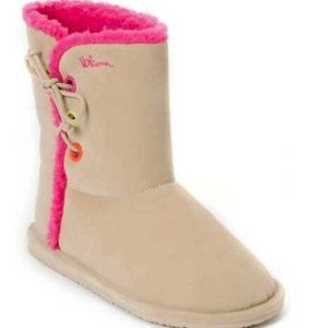 New 7 Volcom in love soft tan & pink boots